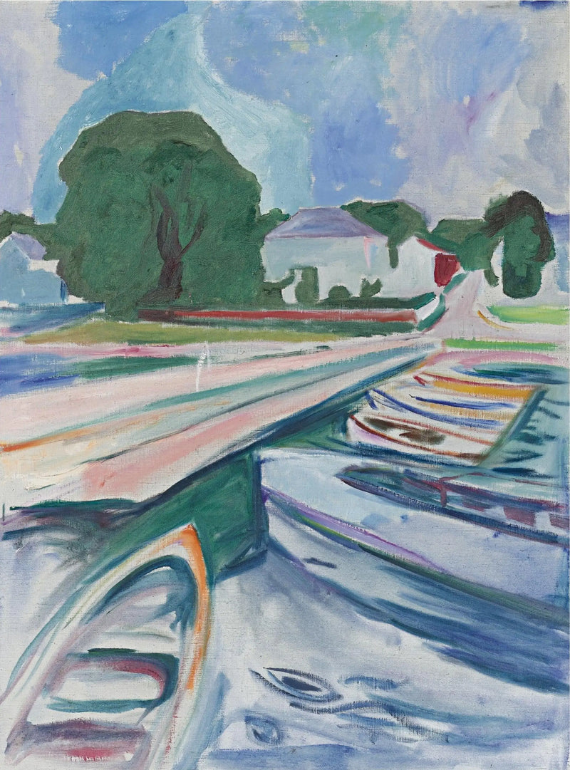 Barcos en Åsgårdstrand - Edvard Munch