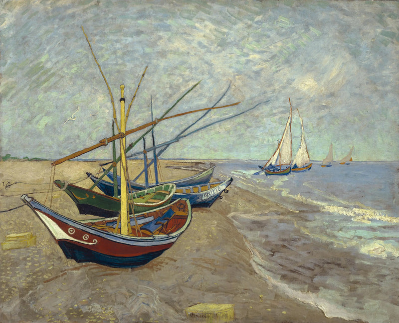 Barcas en las Saintes-Maries - Vincent van Gogh