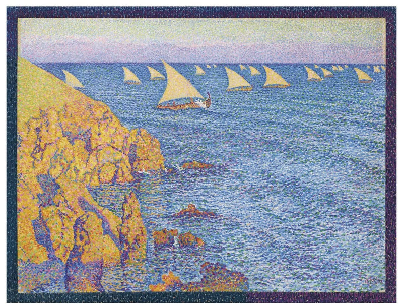 Barcas de pesca–Mediterráneo - Théodore van Rysselberghe