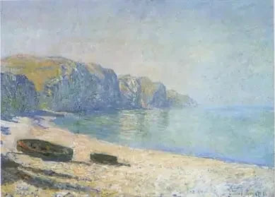Barcos en la playa de Pourville, marea baja W709 - Monet