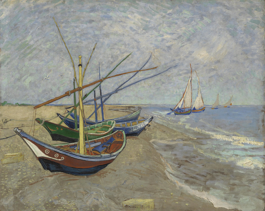 Barcas en las Saintes-Maries - Vincent van Gogh