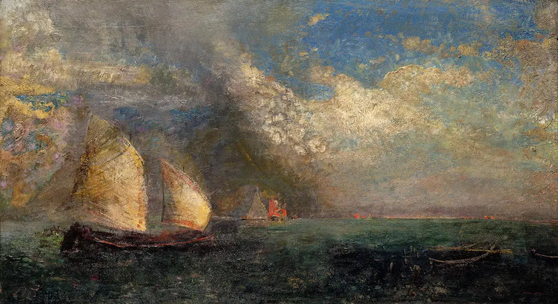 Barcas. Recuerdo de Venecia - Odilon Redon