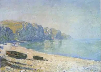 Barcas en la playa de Pourville, marea baja - Claude Monet