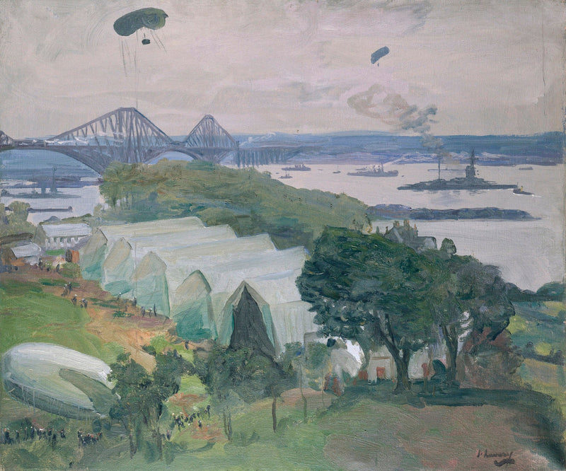 Base aérea de North Queensferry, 1917 - John Lavery