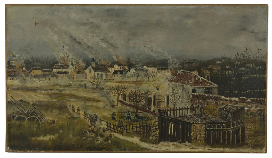 Batalla de Champigny - Episodio de la guerra de 1870 - Henri Rousseau