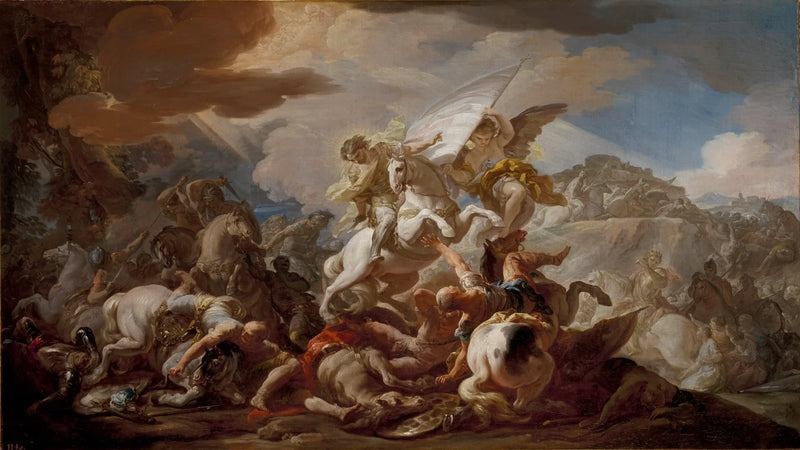 Batalla de Clavijo - Corrado Giaquinto