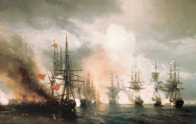 Batalla de Sinope - Iván Aïvazovski