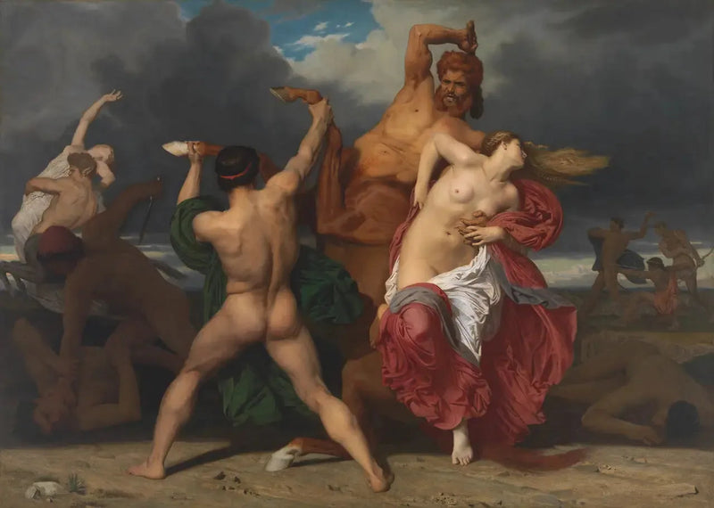 Batalla de los Centauros contra los Lapitas - Bouguereau