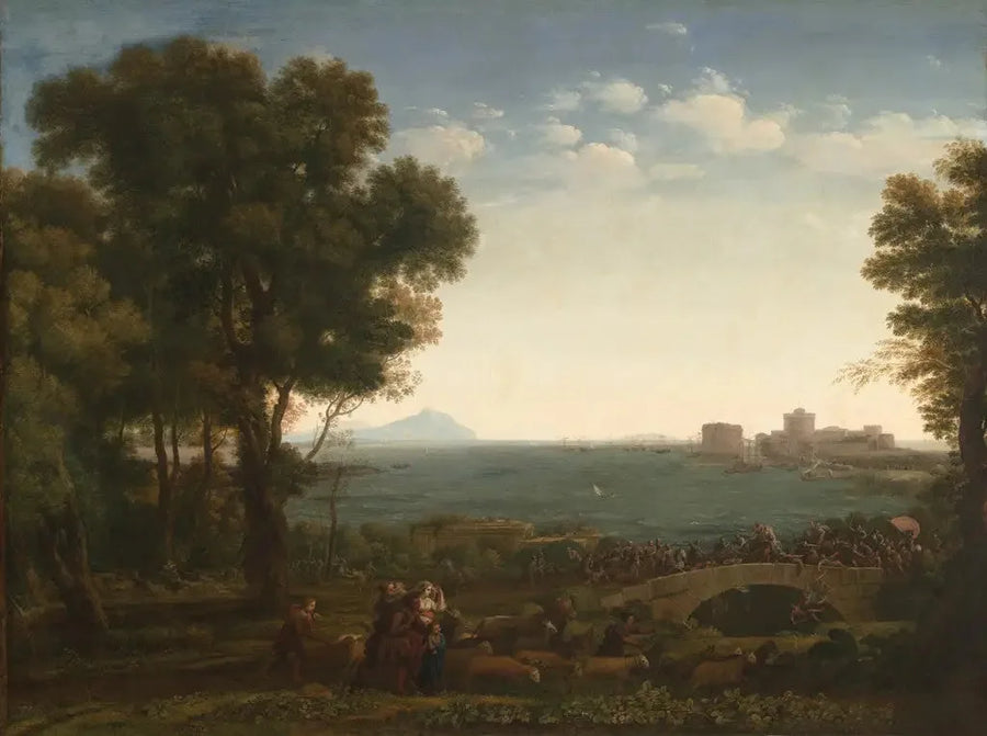 Batalla sobre un puente - Claude Lorrain