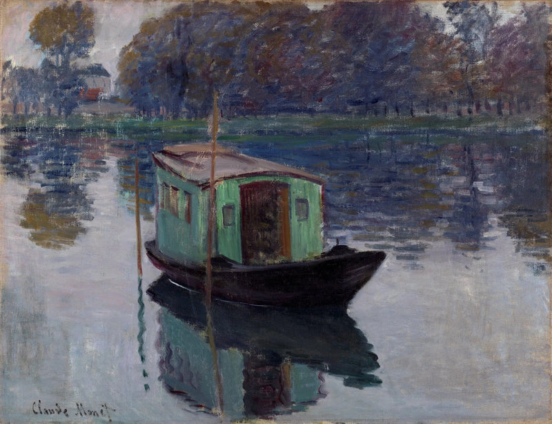 El barco taller W323 - Claude Monet