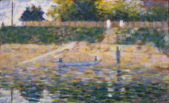 Barco en la orilla, Asnières - Georges Seurat