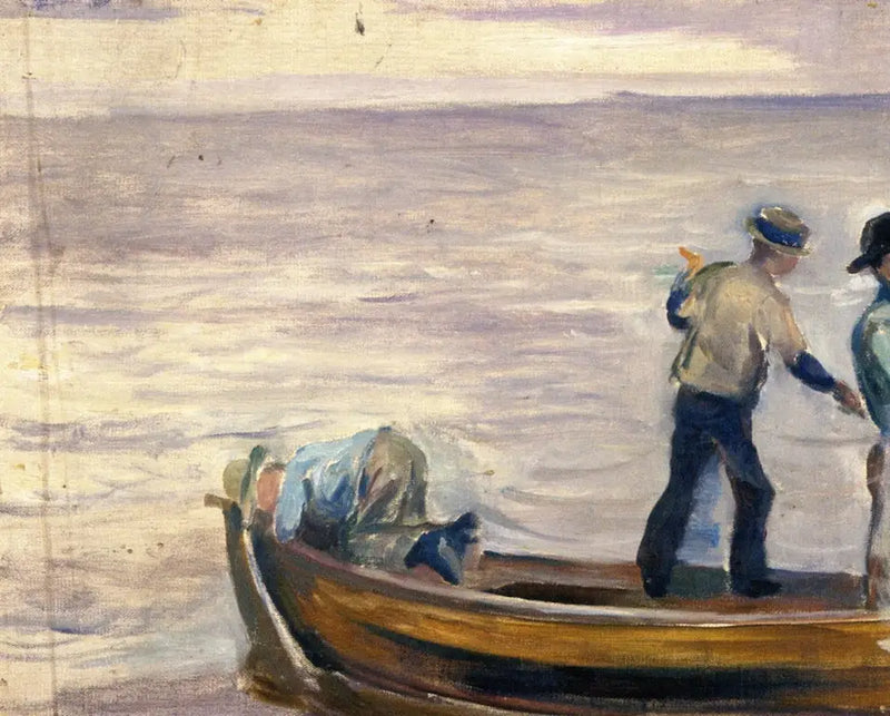 Barco con tres chicos - Edvard Munch