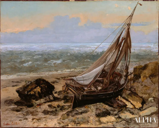 Bateau de pèche - Gustave Courbet - Reproductions de tableaux et peintures haut de gamme