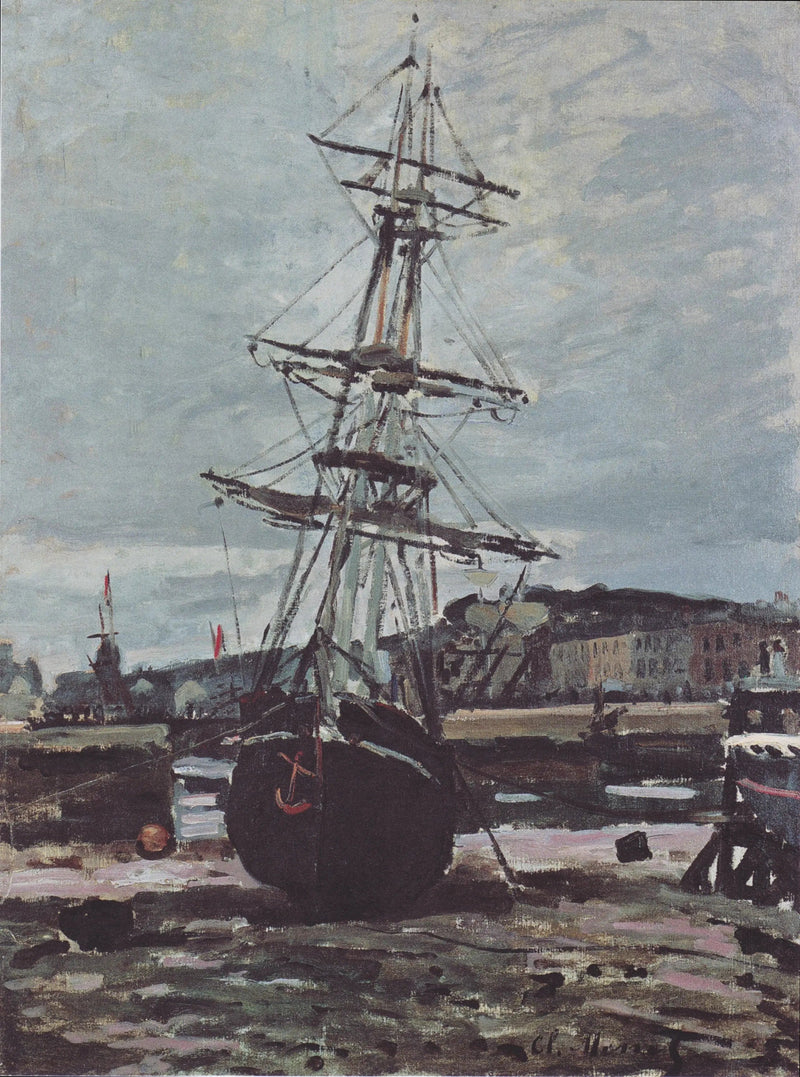 Barco varado en Fécamp - Claude Monet
