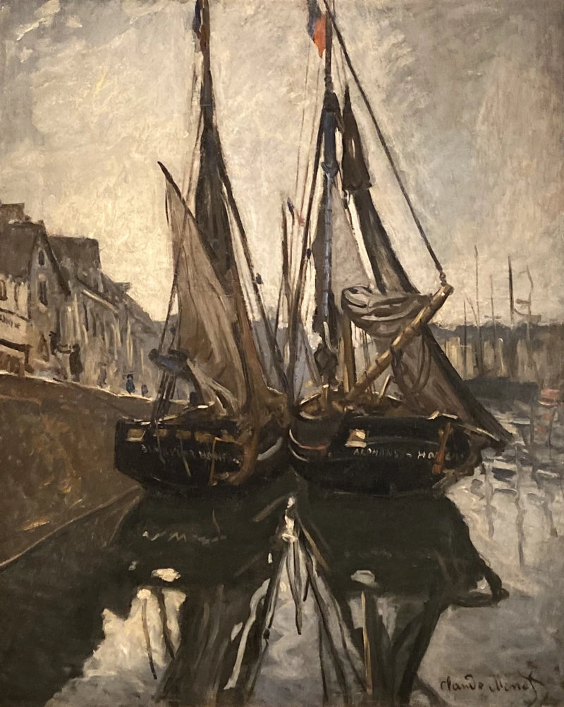 Barco de pesca en Honfleur W116 - Claude Monet
