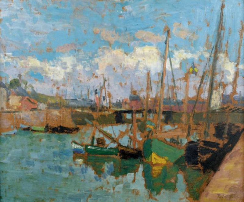 Barcos en el puerto - Robert Antoine Pinchon