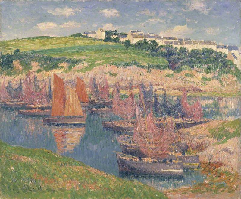 Barcos de pesca en Douelan - Henry Moret