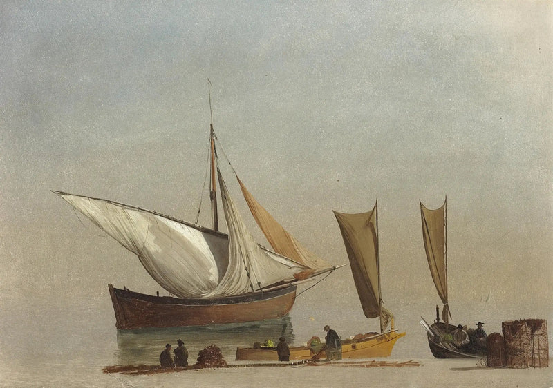 Barcos de pesca - Albert Bierstadt