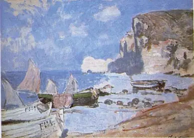 Barcos de pesca, Étretat - Claude Monet