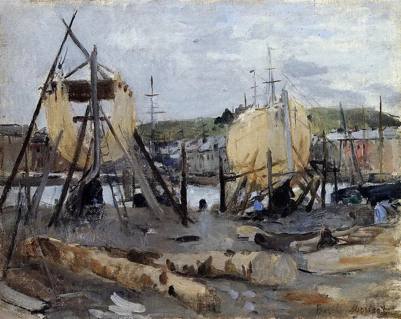 Barcos en construcción - Berthe Morisot
