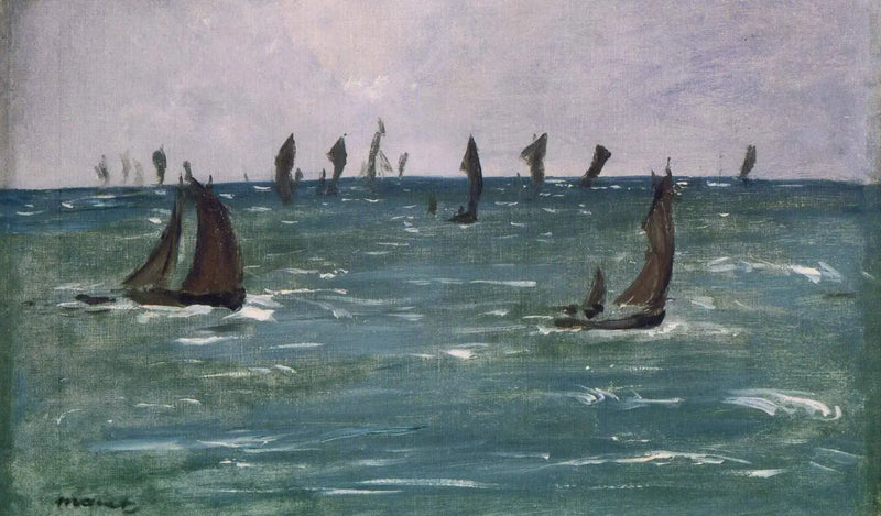 Barcos en el Mar, Golfo de Vizcaya - Édouard Manet