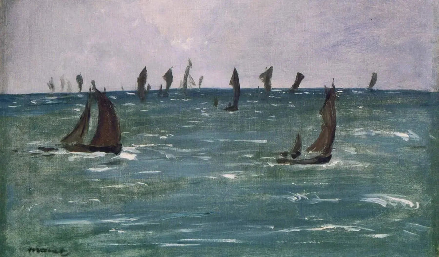 Barcos en el Mar, Golfo de Vizcaya - Édouard Manet