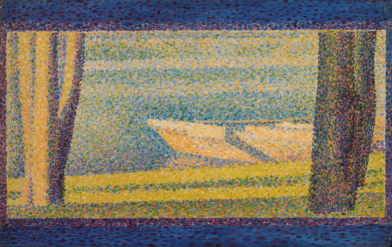 Barcos y árboles amarrados - Georges Seurat