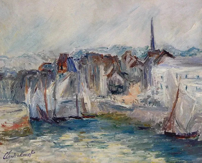 Barcos en el puerto de Honfleur, Marmottan W1846 - Claude Monet
