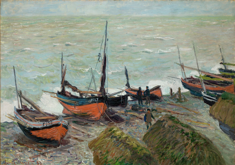 Barcos de pesca en Étretat W823 - Claude Monet
