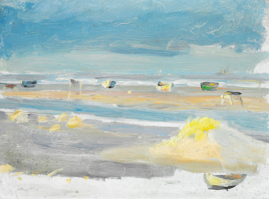 Barcos en la playa, Skagen. - Anna Ancher