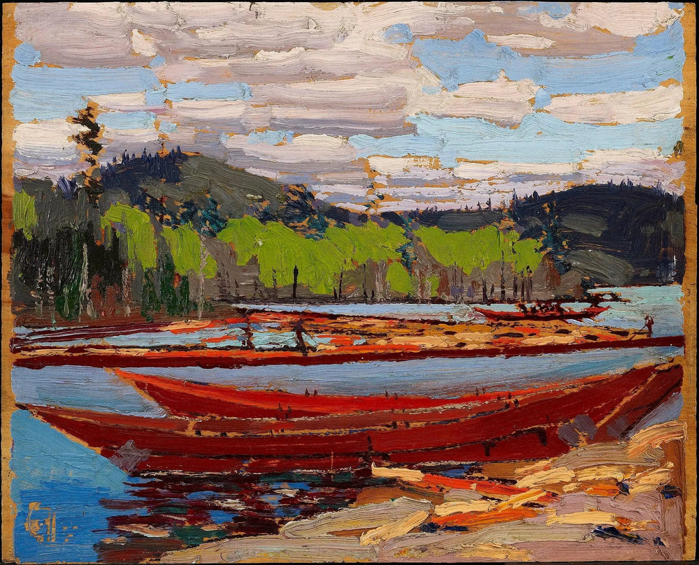 Bateaux - Tom Thomson image 1 copie de tableau peinte à la main