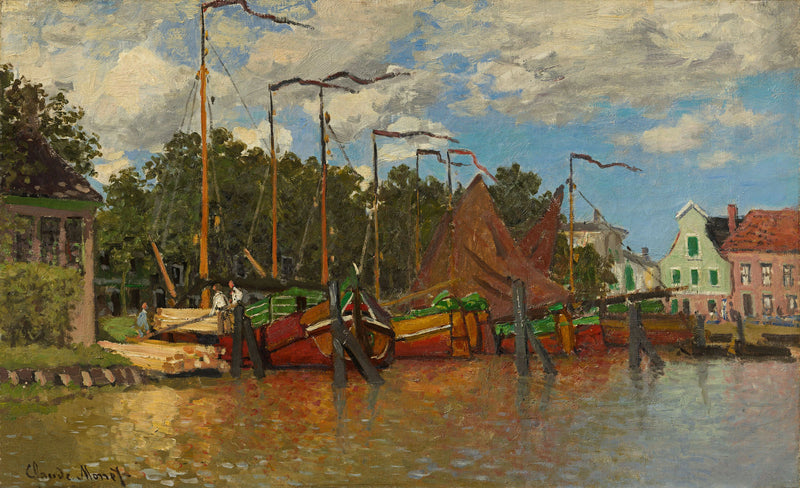 Barcos en Zaandam W189 - Claude Monet