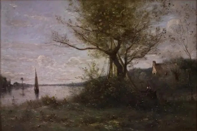 Bateador de la isla - Jean-Baptiste Camille Corot