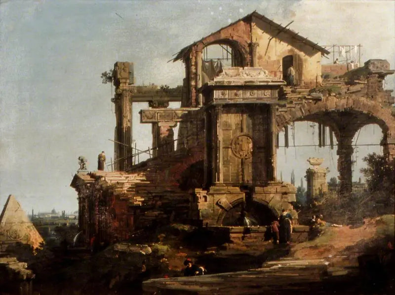 Edificio en ruinas, Roma - Canaletto
