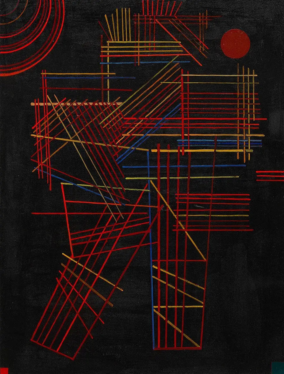 Bâtons colorés - Vassily Kandinsky image 1 copie de tableau peinte à la main