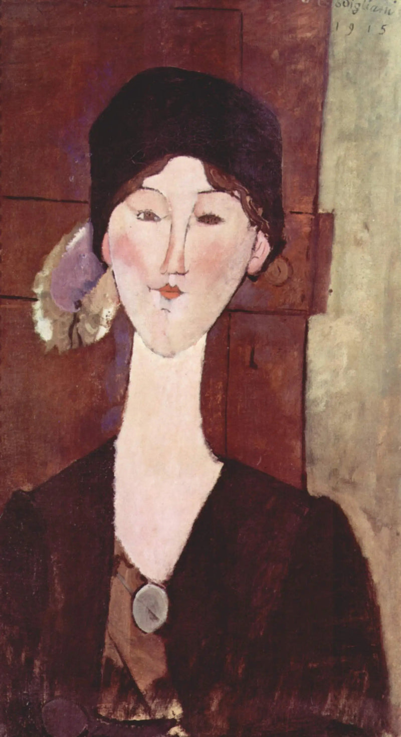Beatrice Hastings frente a una puerta - Amedeo Modigliani