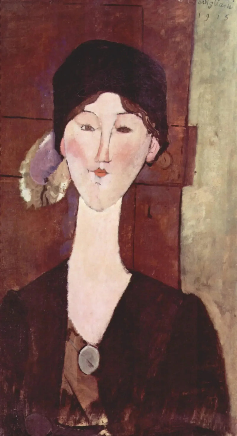 Beatrice Hastings frente a una puerta - Amedeo Modigliani