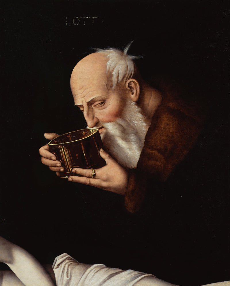 Mucho alcohol (fragmento de Berlín) - Hans Baldung Grien