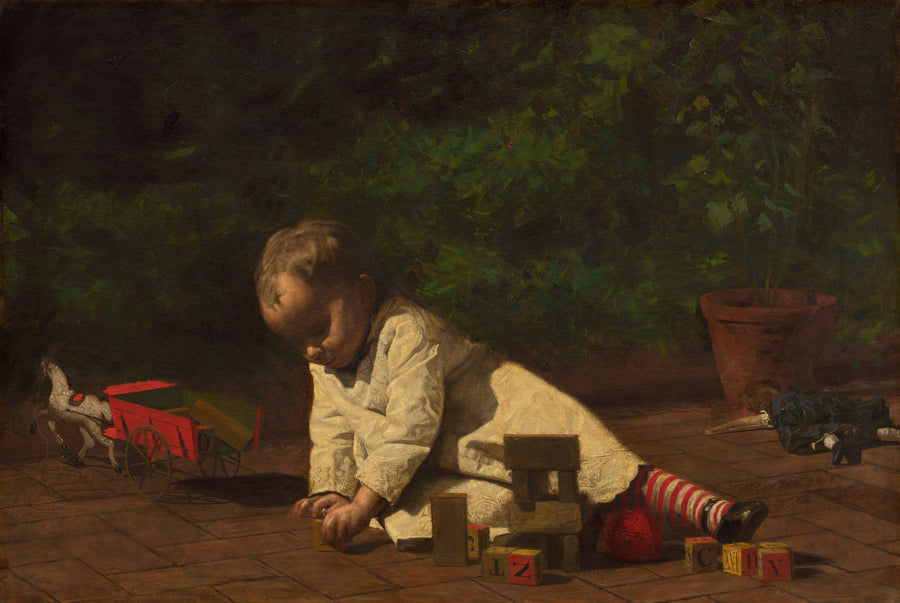 Bebé en juego - Thomas Eakins