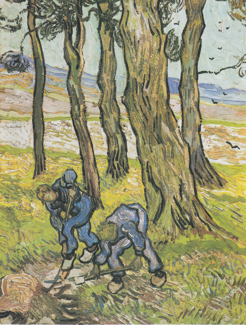 Dos cavadores entre los árboles / Los cavadores - Vincent van Gogh
