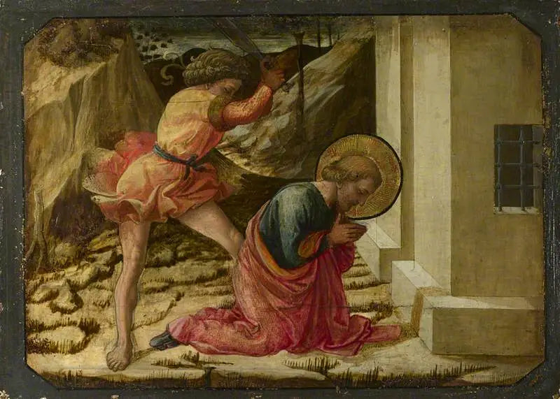 Beheading of Saint James the Great: Panel de predela - Fra Filippo Lippi