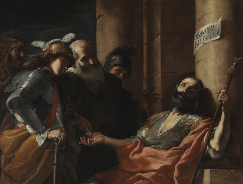 Belisario recibiendo la limosna - Mattia Preti