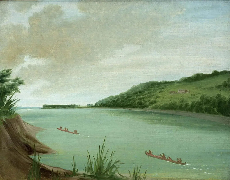 Belle Vue, Agencia india del mayor Dougherty, 870 millas sobre San Luis - George Catlin
