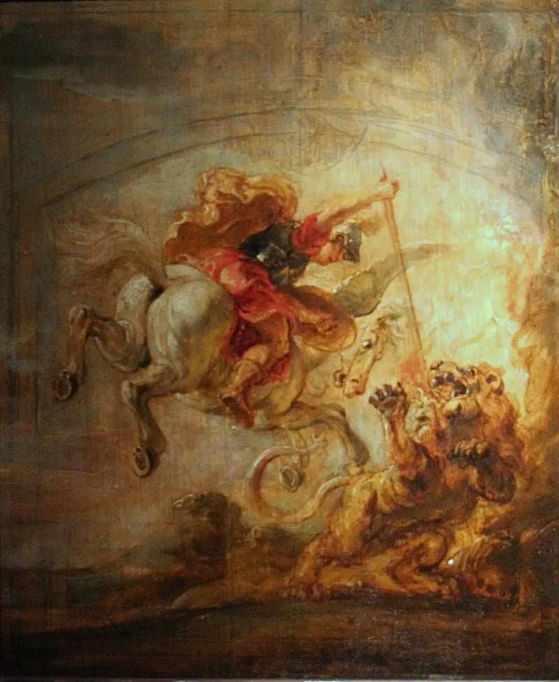 Belléforo derribando a la Quimera - Peter Paul Rubens