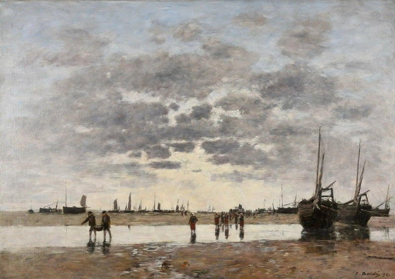 Berck: el regreso de las barcas - Eugène Boudin
