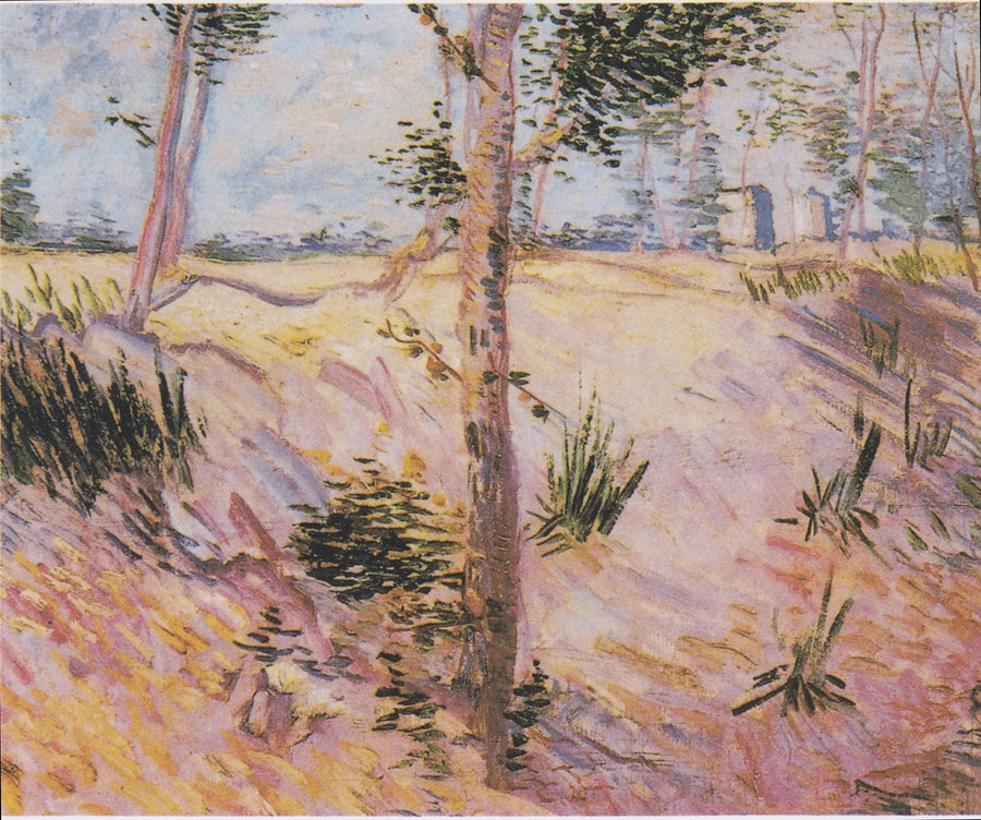 Árboles en una pendiente - Vincent van Gogh