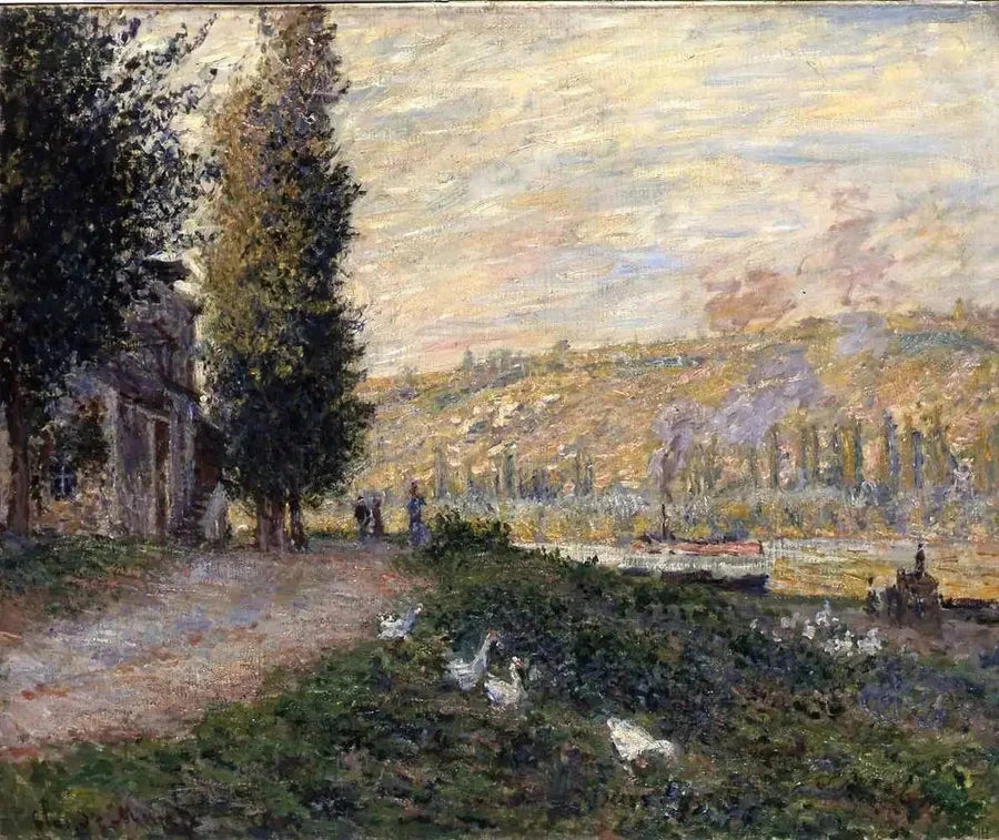 La Berge en Lavacourt W495 - Claude Monet