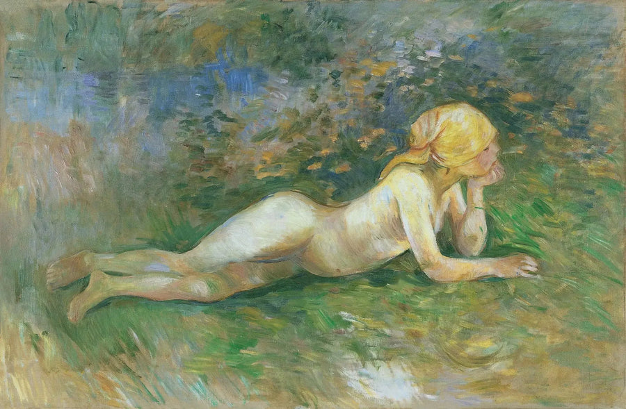 Bergère desnuda acostada - Berthe Morisot
