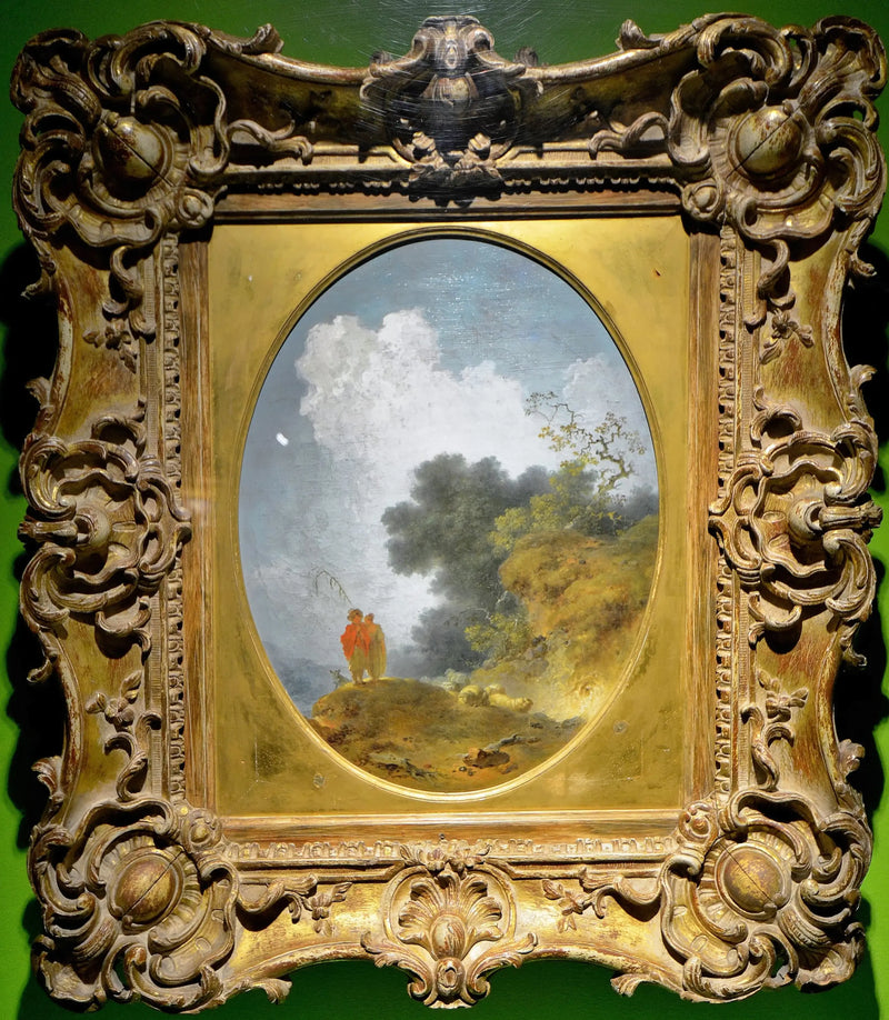 Pastores en un paisaje - Jean-Honoré Fragonard