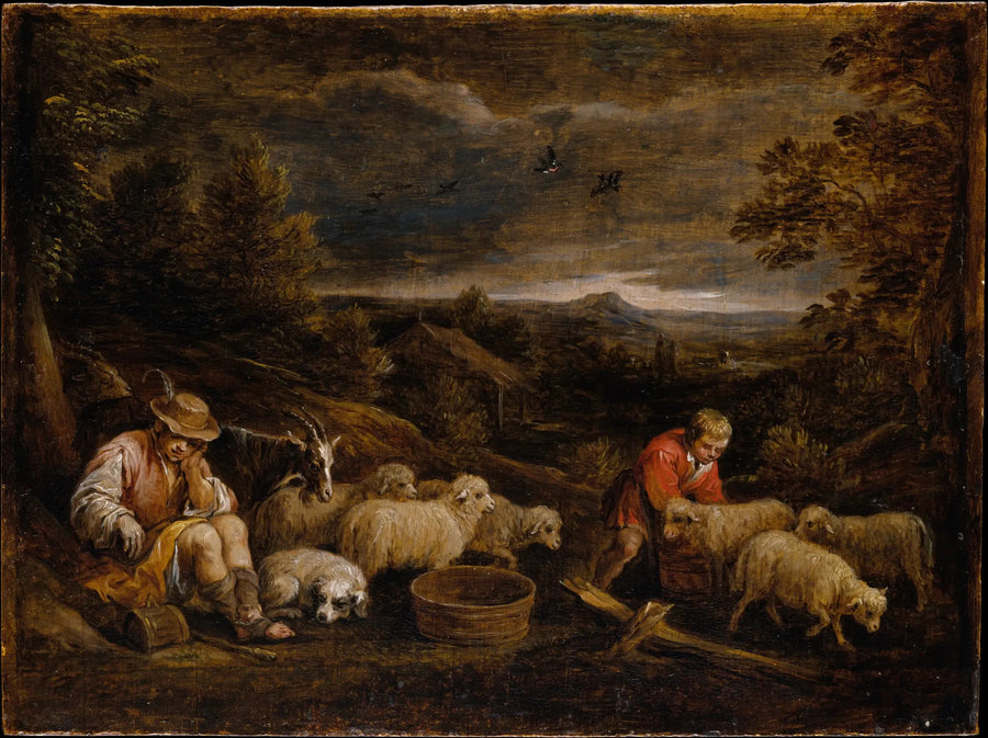 Pastores y ovejas - David Teniers el Joven